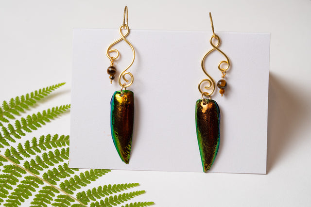 Jewel Beetle Earrings